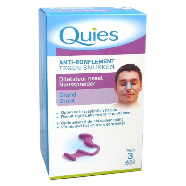 Quies Anti ronflement Dilatateur Nasal grand modèle