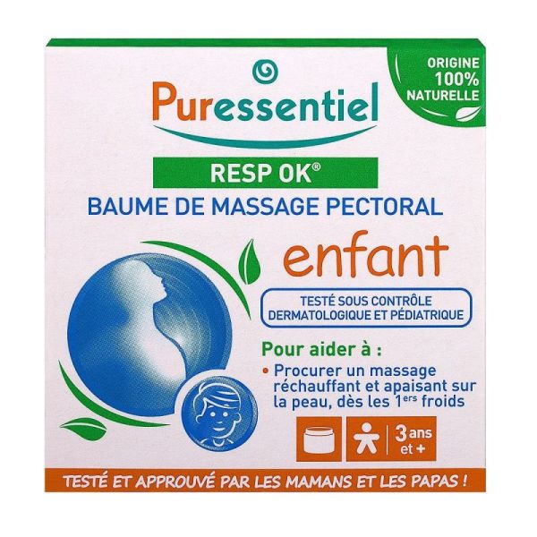 Puressentiel Baume Pectoral de massage Enfant respiration 60ml