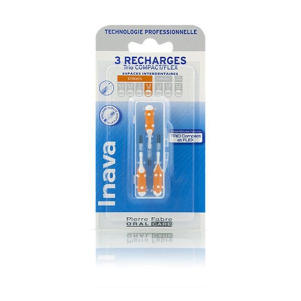 Inava Brossettes interdentaires Recharges orange 1.2mm x3