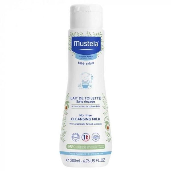 Mustela Bébé Lait Toilette Sans rinçage 200ml