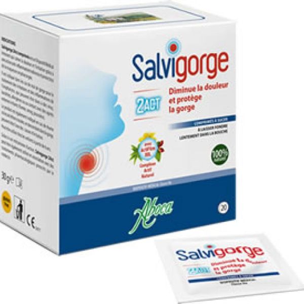 Salvigorge 2act Comprimés maux de gorge x20 aboca