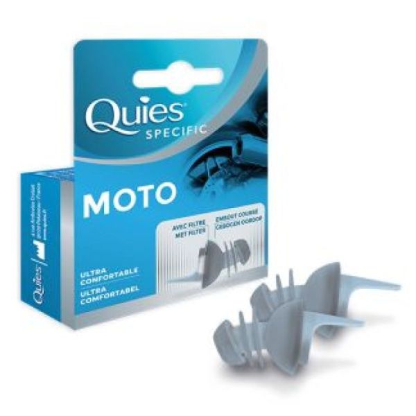 Quies Specific Protections Auditives Moto 22DB Réutilisables