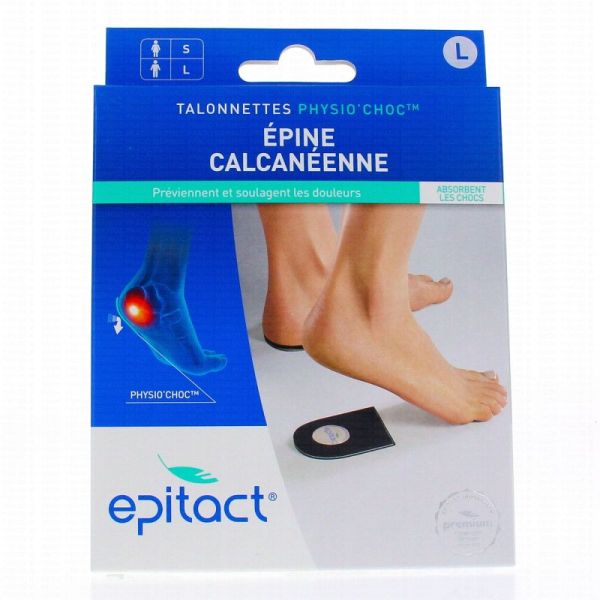 Epitact Talonnettes Épine Calcanéenne Physio'choc 5mm Taille L x2