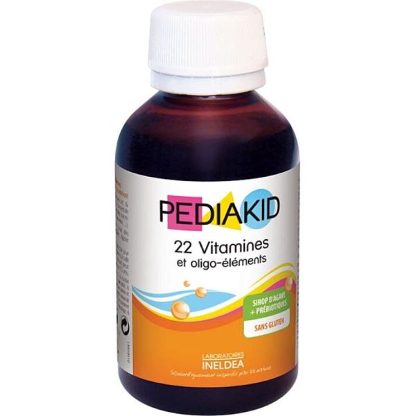 PEDIAKID 22 VITAMINES SIROP 125ML