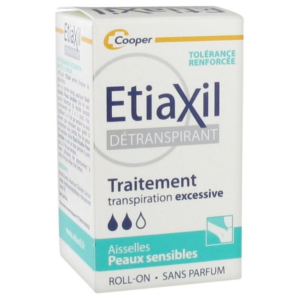 Etiaxil Detranspirant aisselles Peau sensible roll-on 15ml