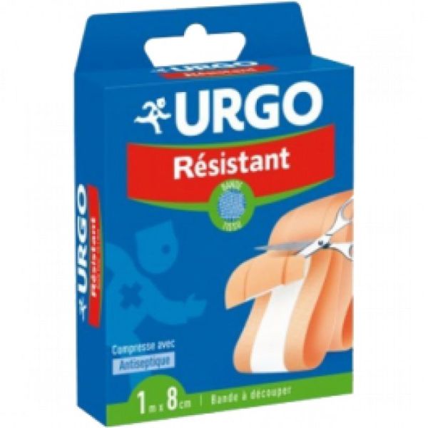 Urgo pansements Antiseptiques Résistants Bande a découper 1mx8cm