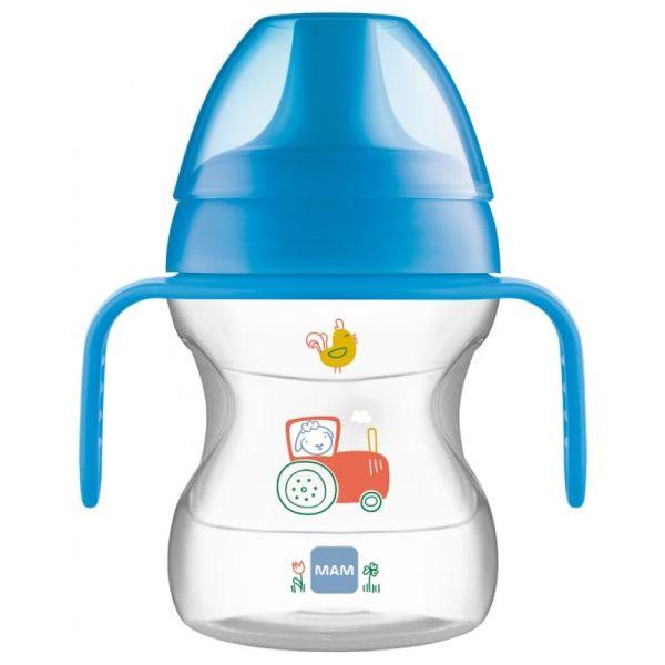 Tasse MAM Apprentissage+anse +6 mois 190ml