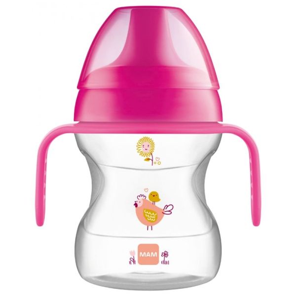 Tasse MAM Apprentissage+anse +6 mois 190ml