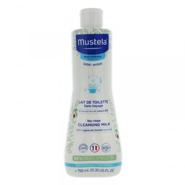 Mustela Bébé Lait Toilette Sans rinçage 750ml