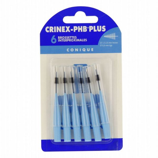 Crinex PHB Plus 6 Brossettes Coniques interproximales 1.3