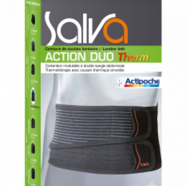 Ceinture de soutien Lombaire Salva Action Duo Therm Hauteur 26cm XXL