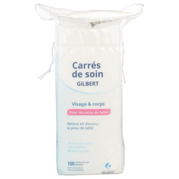 Gilbert Carrés de Soin Visage & Corps 100 Carrés