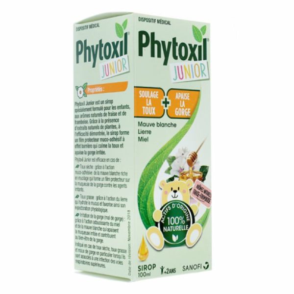 Phytoxil Toux Sucré Junior Sirop 100ml Gorge Irritée