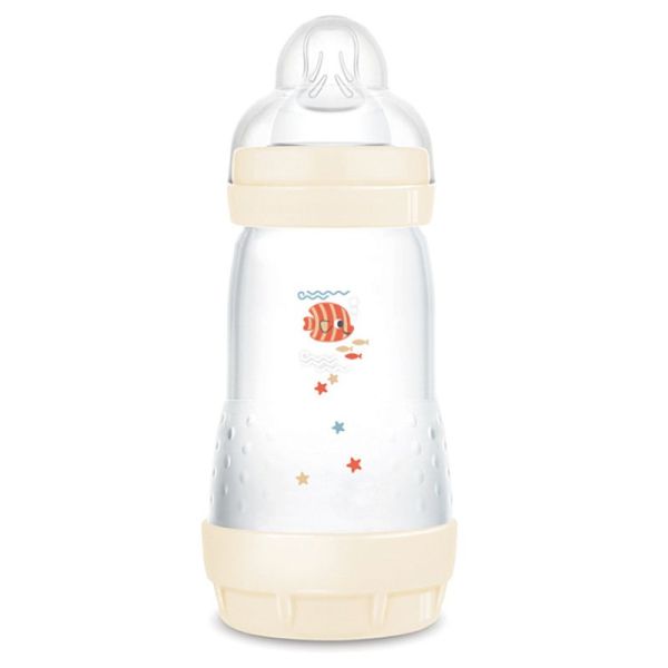 MAM Biberon Easy Start Anti coliques Coton Débit2 260ml