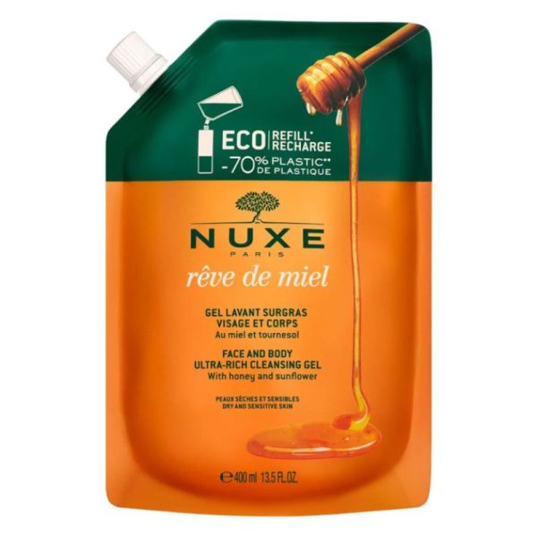 NUXE Rêve de Miel Gel lavant Recharge 400ml