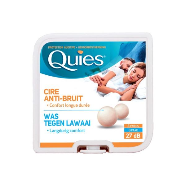 Quies Protections auditives en Cire naturelle 8 Paires