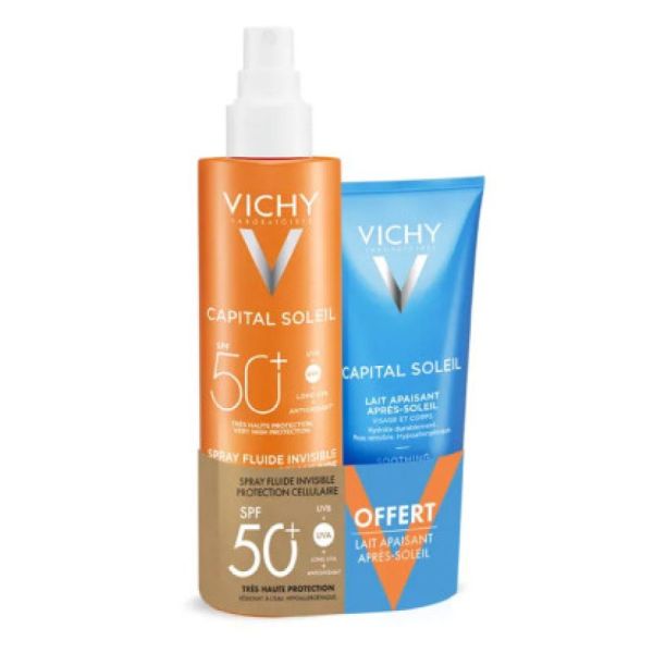 VICHY Capital Solaire Fluide Spf50+lait apaisant