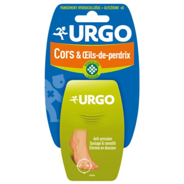 Urgo pansements hydro-colloides Cors et œil de perdrix x5