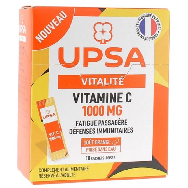 UPSA Vitalité Vitamine C 1000 mg sachets doses x10