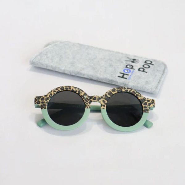 HOP POP Lunettes solaires Léopard/Vert Enfant