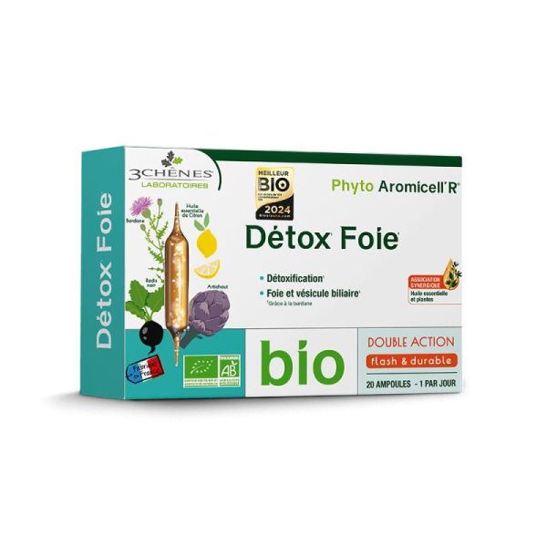 3 Chênes Détox Foie BIO 20 ampoules