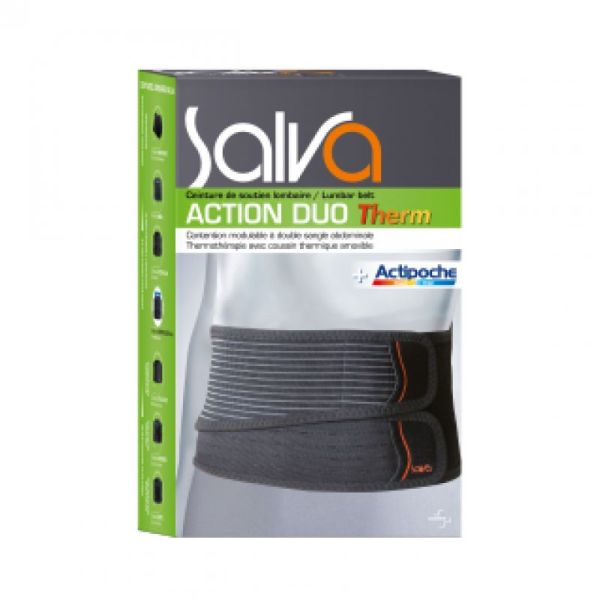 Ceinture de soutien Lombaire Salva Action Duo Therm Hauteur 26cm taille adaptable