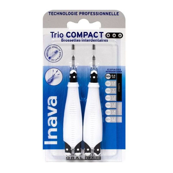 Inava Brossettes  interdentaires Trio compact 0/0/0 0.6mm x6