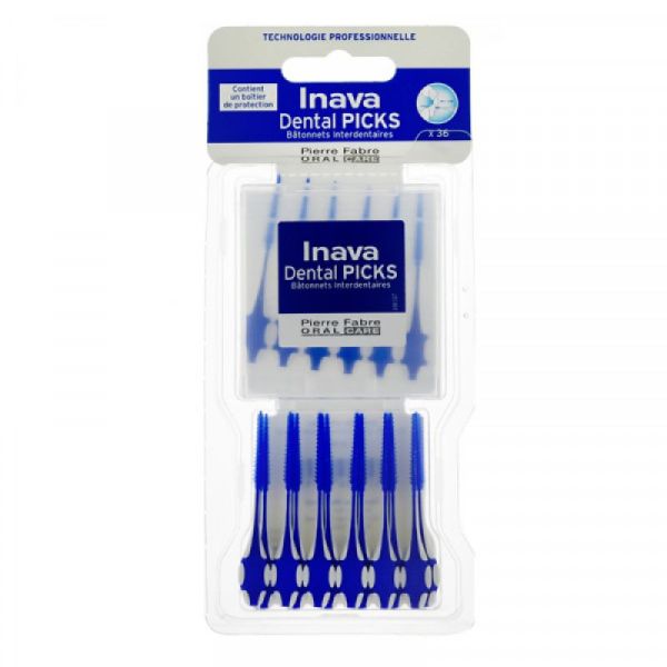 Inava Dental Picks 36 bâtonnets +bte