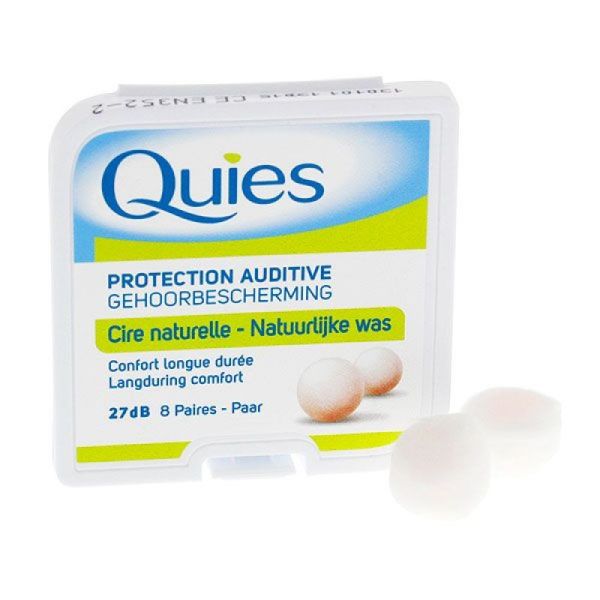 Quies Protections auditives en Cire naturelle 8 Paires