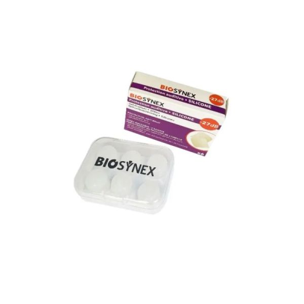 Biosynex Protection  Auditive Silicone Transparent 3 paires