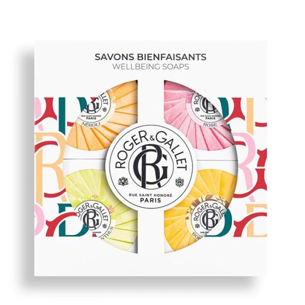 roger gallet coffret 4 mini savons de 50g