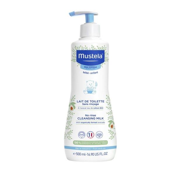 Mustela Bébé Lait Toilette Sans rinçage 500ml