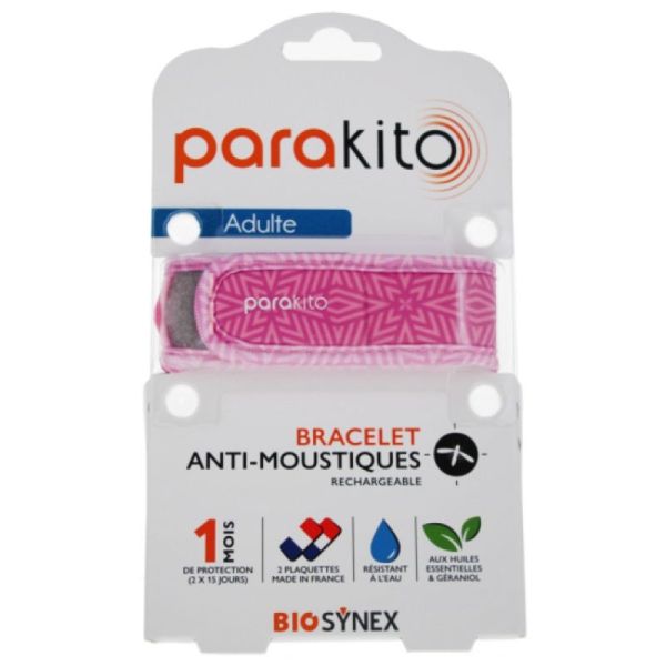 PARAKITO Bracelet moustiques Violet + recharge