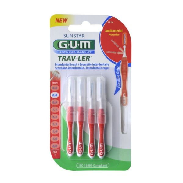 Gum Brossettes Trav-ler x4 0.8mm 1314