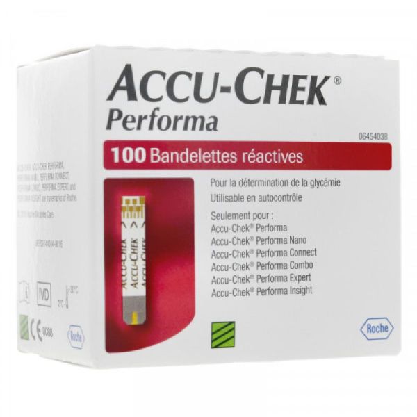 Accu-Chek Performa Bandelettes pour appareil de glycémie x100