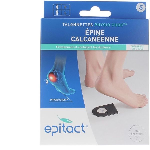 Epitact Talonnettes Épine Calcanéenne Physio'choc 5mm Taille S x2