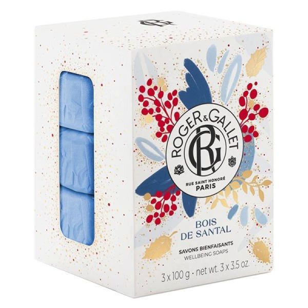 BOIS DE SANTAL 3 savons bienfaisants 300g