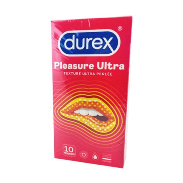 DUREX Préservatifs Pleasure Ultra Perlée x10