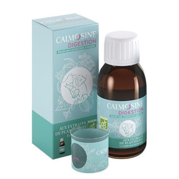 Calmosine - Digestion - Confort Digestif - Apaise et Calme - Bébé - Aux Extraits de Plantes Bio Flacon 100 ml