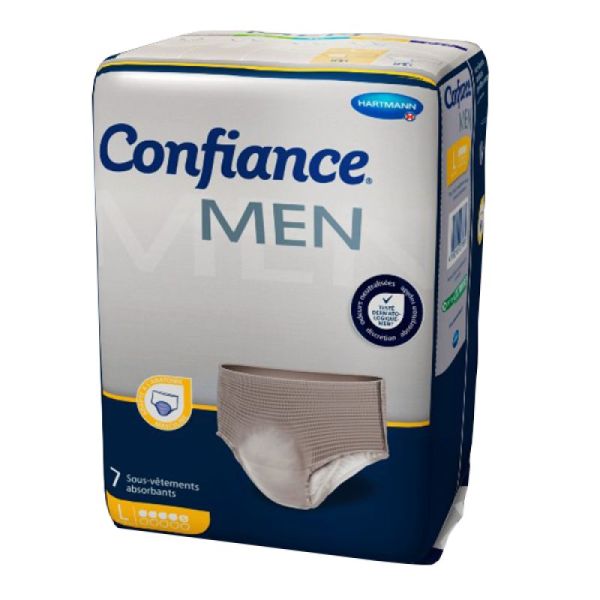 Confiance Men Pants Absorbants Taille L 5Gouttes x7